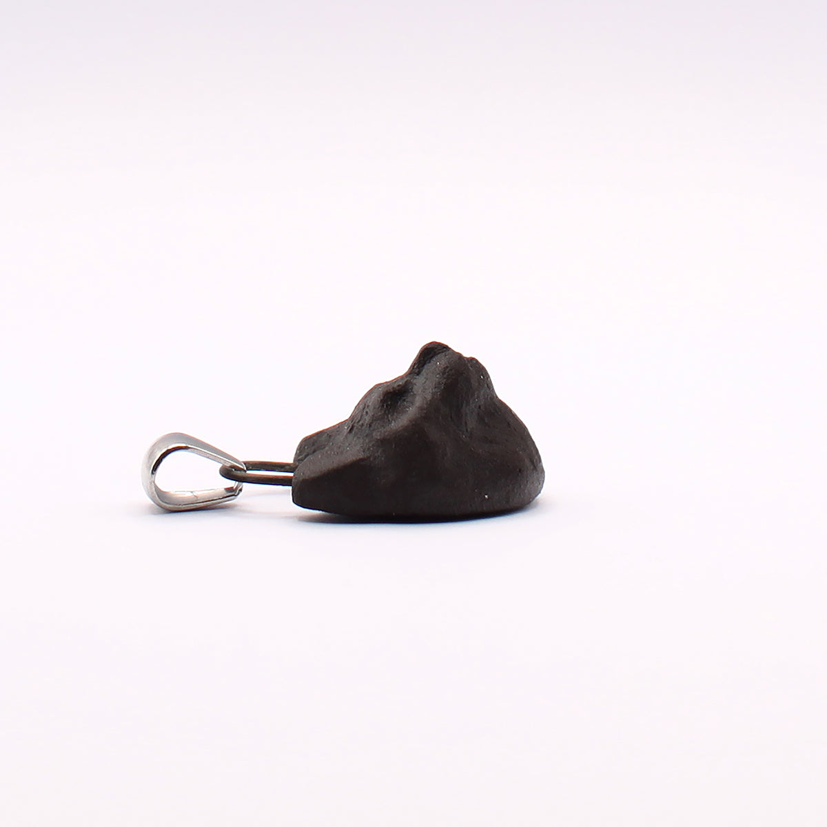 Black Stoneware Cat Pendant