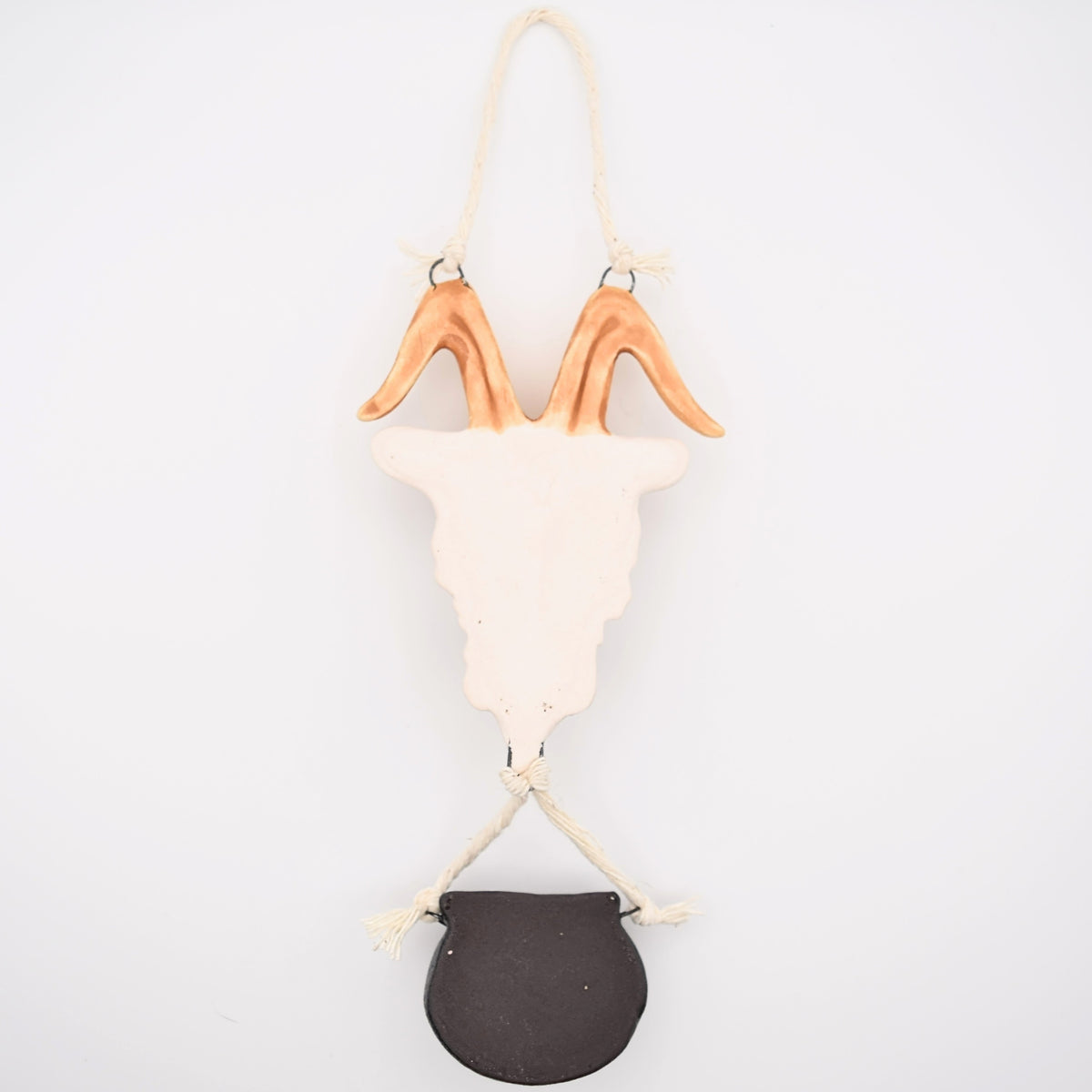 Porcelain Goat & Cauldron Wall Decor