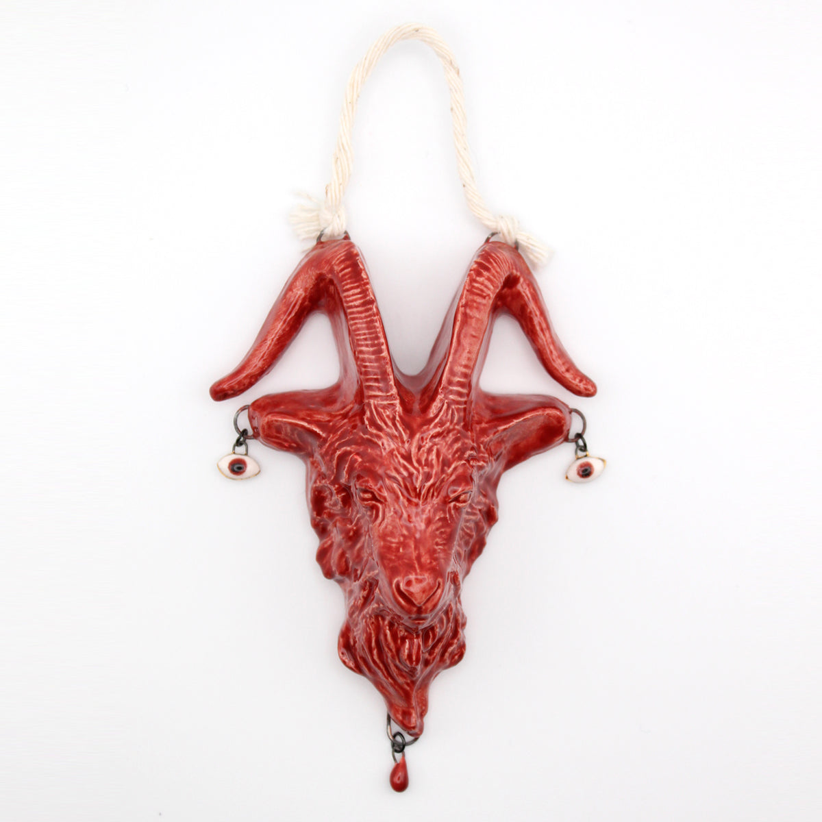 Ceramic Goat Wall Decor