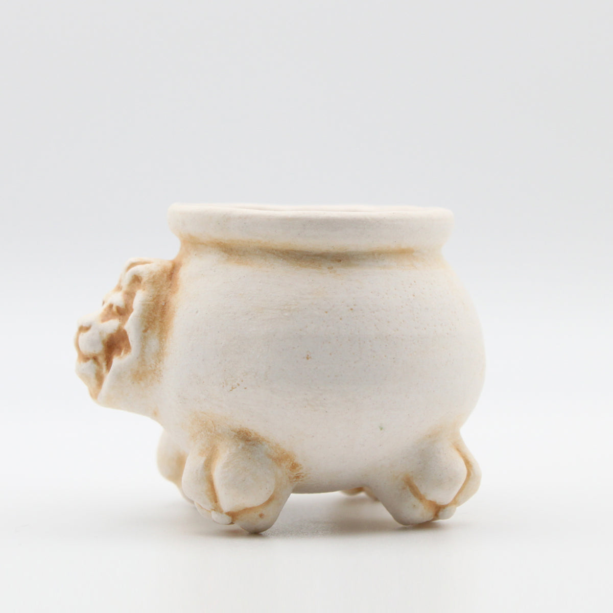 Mini Porcelain Lion Head Cauldron