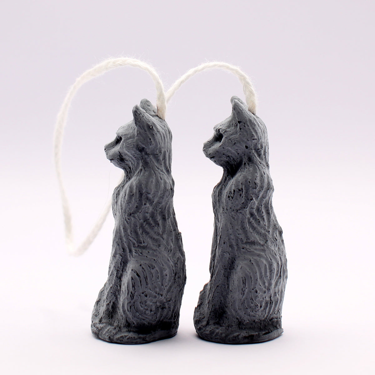 Mini Black Cat Candle Set