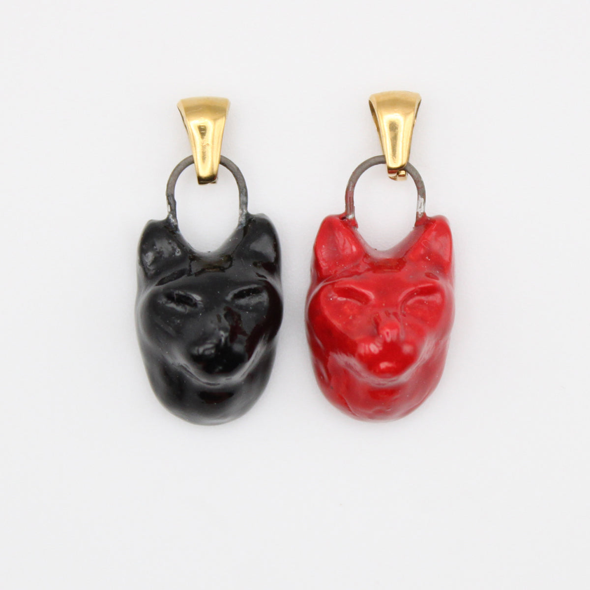 Porcelain Cat Pendant