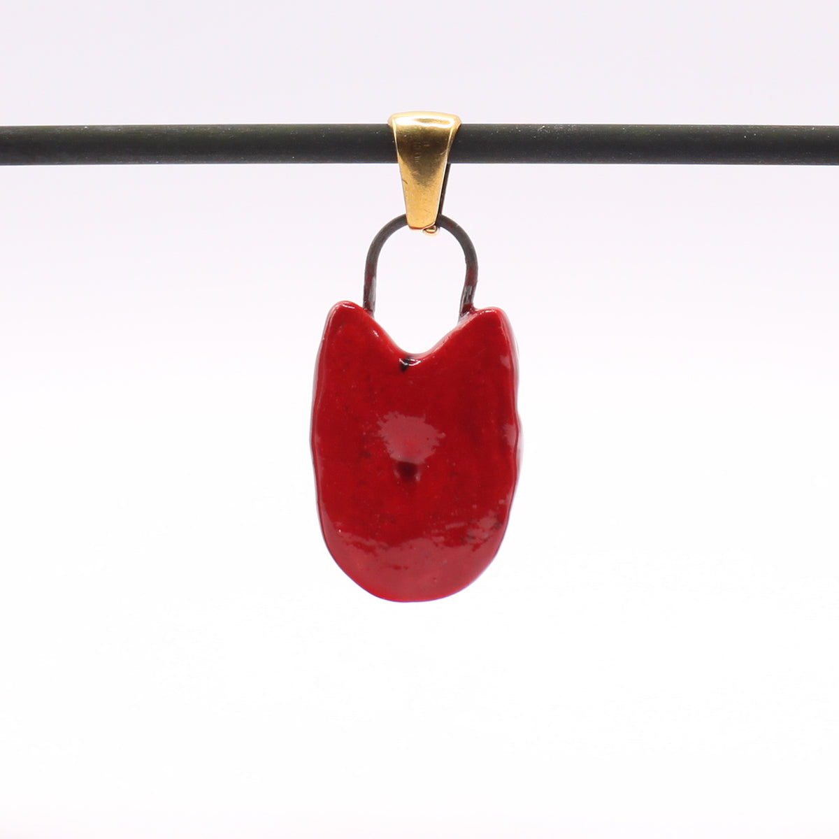 Porcelain Cat Pendant