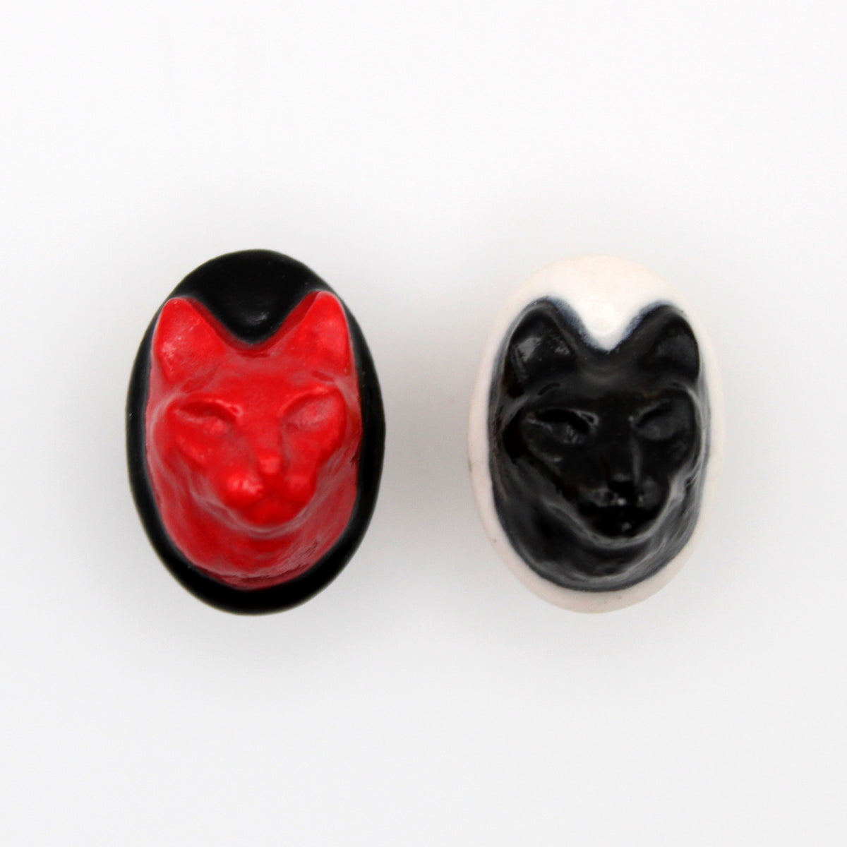 Porcelain Cat Pin