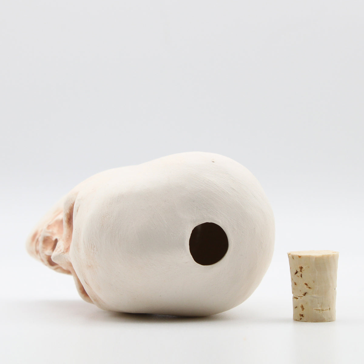 Ceramic Skull Bottle