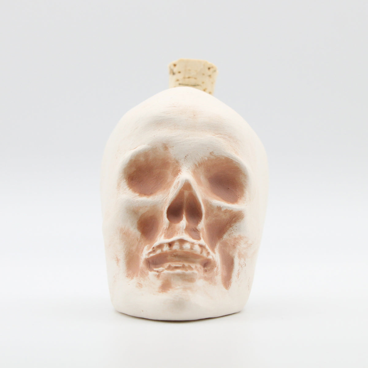 Ceramic Skull Bottle