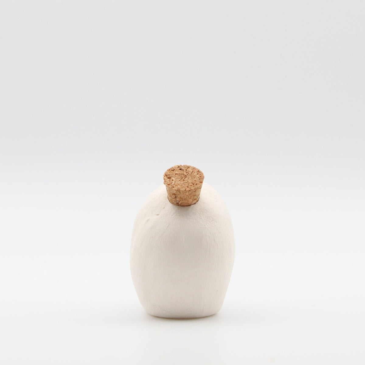 Mini Ceramic Skull Bottle